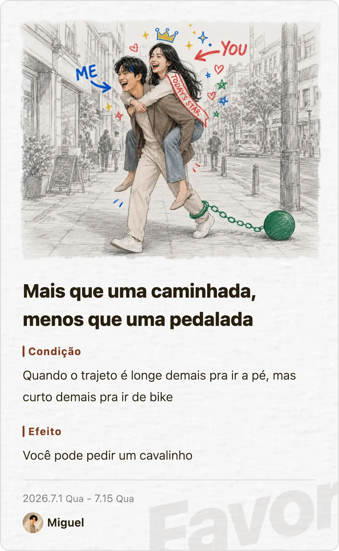 Favor card